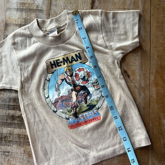 Vintage He-Man Masters of the Universe Kids Tan T-Shirt 2t - Picture 6 of 6